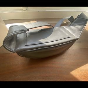 ALLSAINTS Justine Leather Bumbag Graphite